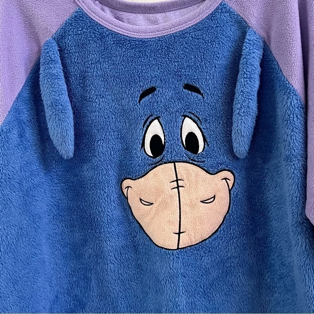 Disney Eyeore blue purple sleep top - Picture 2 of 5